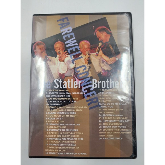 Music Box Records Other - The Statler Brothers Farewell Concert DVD 2003 Live Final Performance New Sealed